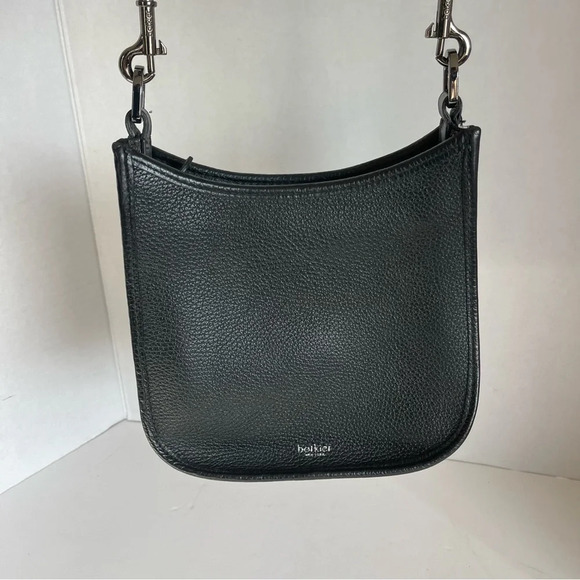 Botkier Valentina Small Hobo Saddle Crossbody Bag -  Black Leather - Picture 10 of 16